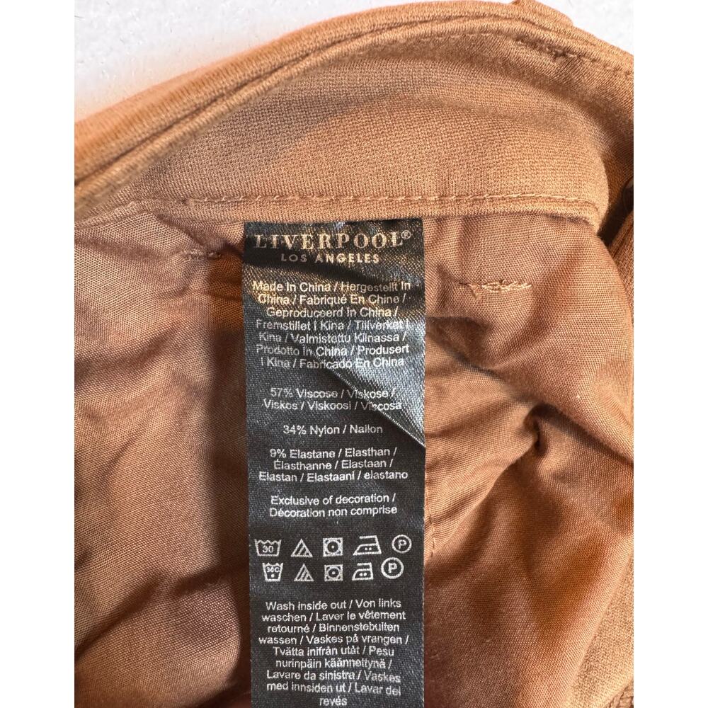 Women's Tan Ankle Pants - Picture 7 of 11